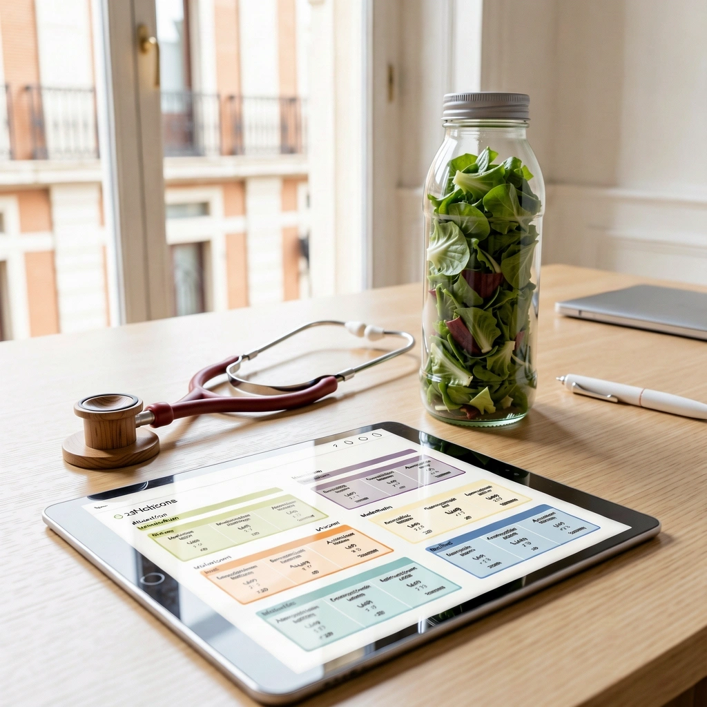 Entorno profesional de nutrición en SaludNutries